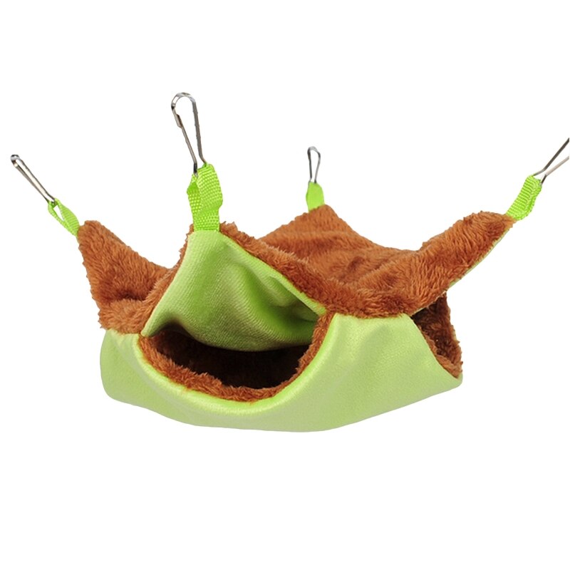 Hamac Tunnel pour petits animaux, lit-balançoire, nid de couchage, furet de Rat, jouet Cage, hiver: B-GN-S