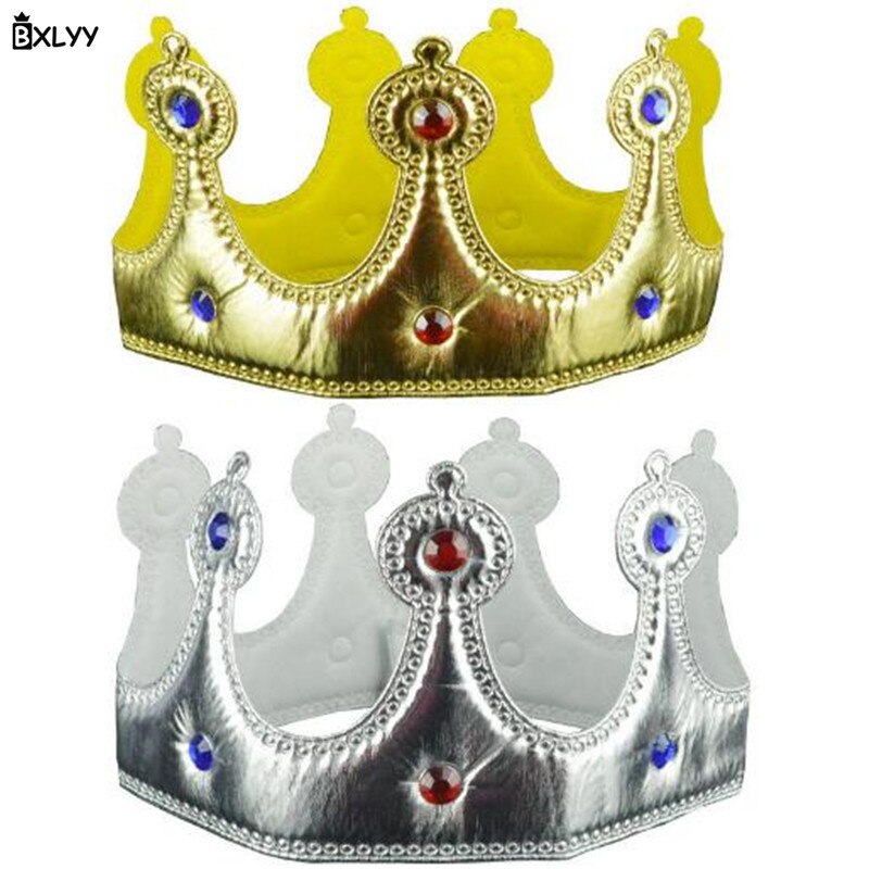 Bxlyy 1pc børns kronprinsesse prinsesse krone hat fødselsdagsfest dekoration jul halloween år baby shower  .0z