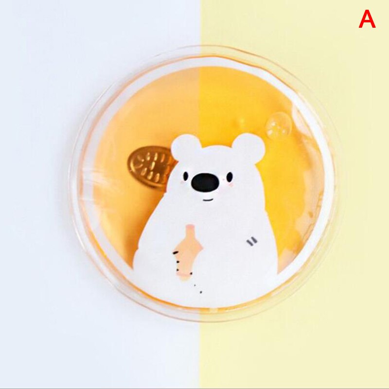 Transparent Mini 1PCS Winter Reusable Gel Hand Warmer Cute Funny Word Print Instant Heating Pack Warmer