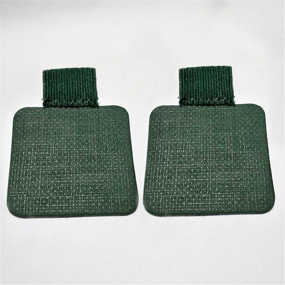 Porte-crayon en cuir PU auto-adhésif, 2 pièces, boucle élastique, pince à crayon, organisateur de papeterie pour carnet de notes, Journal planificateurs: B-2pcs green