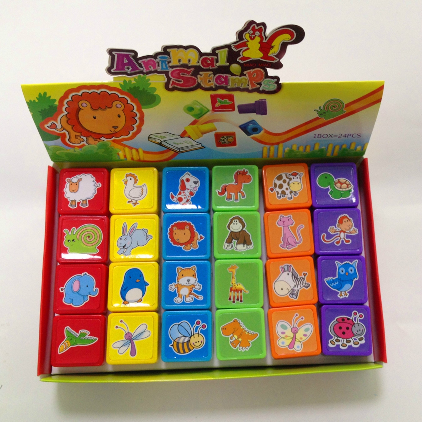 Børn legetøjsstempler tegneserie dyr frugt grøntsager børn forsegling til scrapbooking stamper diy maleri fotoalbum indretning