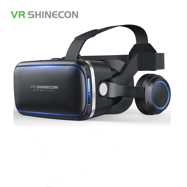 Casque Stereo Shinecon VR Kasten Virtuelle Realität Gläser 3D VR Brille Headset Helm Für Smartphone Clever Telefon Karton Google: nur VR Shinecon