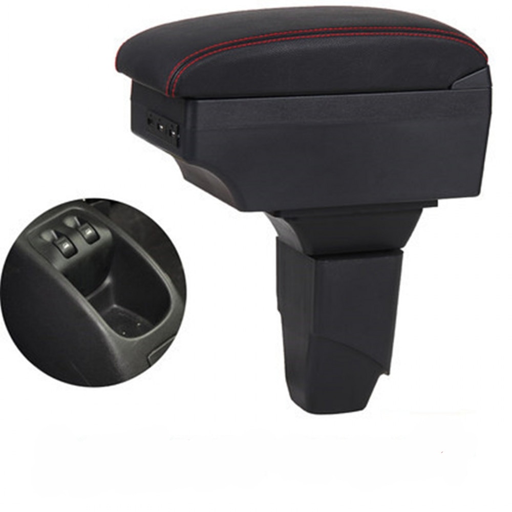 Voor Peugeot 206 Armsteun Doos Centrale Winkel Inhoud Opbergdoos Armsteun Doos Met Bekerhouder Usb Interface