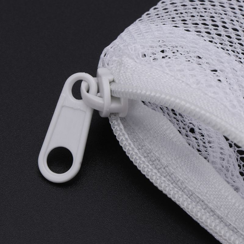 Bolsa de filtro de Acuario, bolsa de malla con cremallera para estanque de peces, 5 unids/set por juego