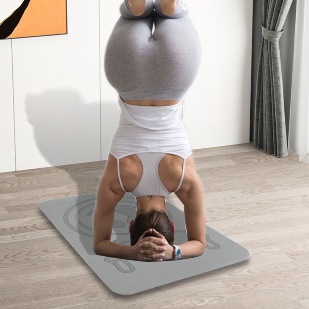 Tappeto fitness Anti-rumore Corda per saltare Tappetino Ammortizzazione TPE Tappetini fitness yoga Ispessimento Tappetino per saltare impermeabile Yoga