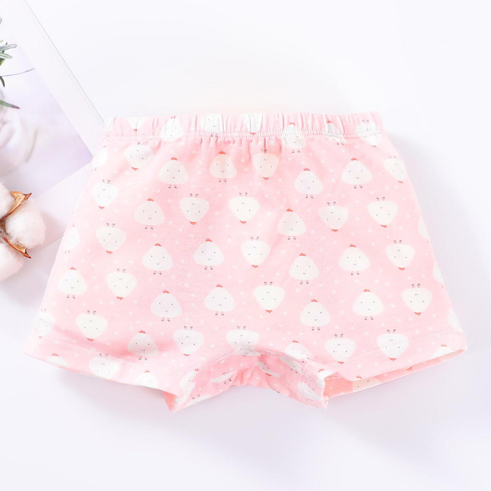 3 unids/lote Niñas Ropa interior ropa interior de algodón de dibujos animados de los niños lindos ropa interior infantil niños cortos escritos 2-6T