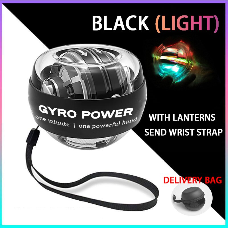 Hand Strengthener Onderarm Exerciser Voor Versterking Armen Vingers Pols Botten En Spieren Pols Versterking Apparaat: black  dribbling bag