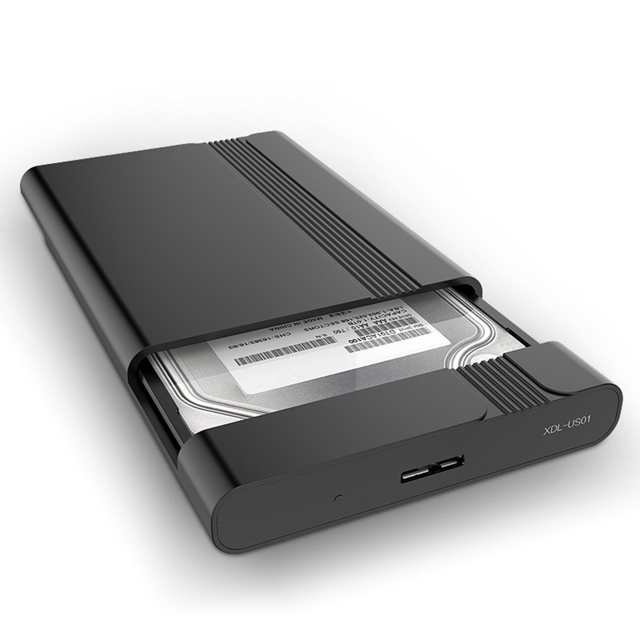 2.5 inch USB 3.0 Mobile Hard Disk Enclosure SATA SSD 1G Second Transmission Hard Disk Enclosure Hard Disk Enclosure: black