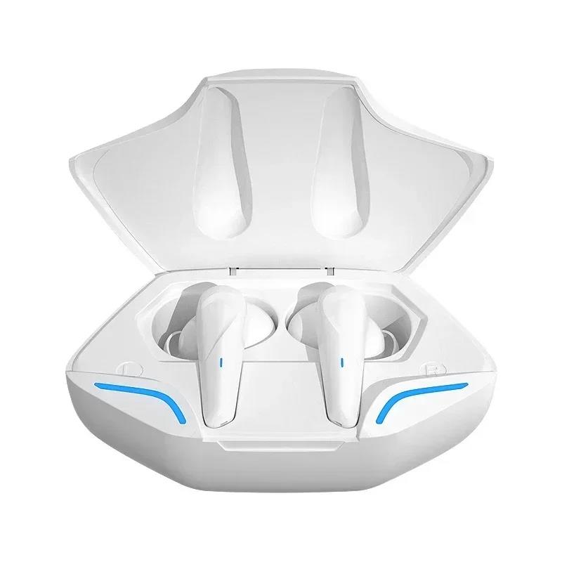 X15 Pro Gaming Earbuds Bezprzewodowe słuchawki Bluetooth z mikrofonem Bass Audio Pozycjonowanie dźwięku Muzyka stereo 9D Zestaw słuchawkowy HiFi dla graczy: WHITE