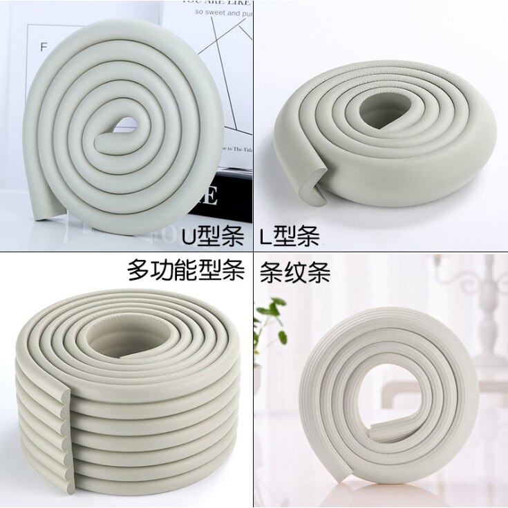 2 M Kind Veiligheid Tafel Hoek Protector Soft Foam Bumper Kid Kussen Pad Crash Bar Strip Baby Meubels Hoeken Hoek bescherming