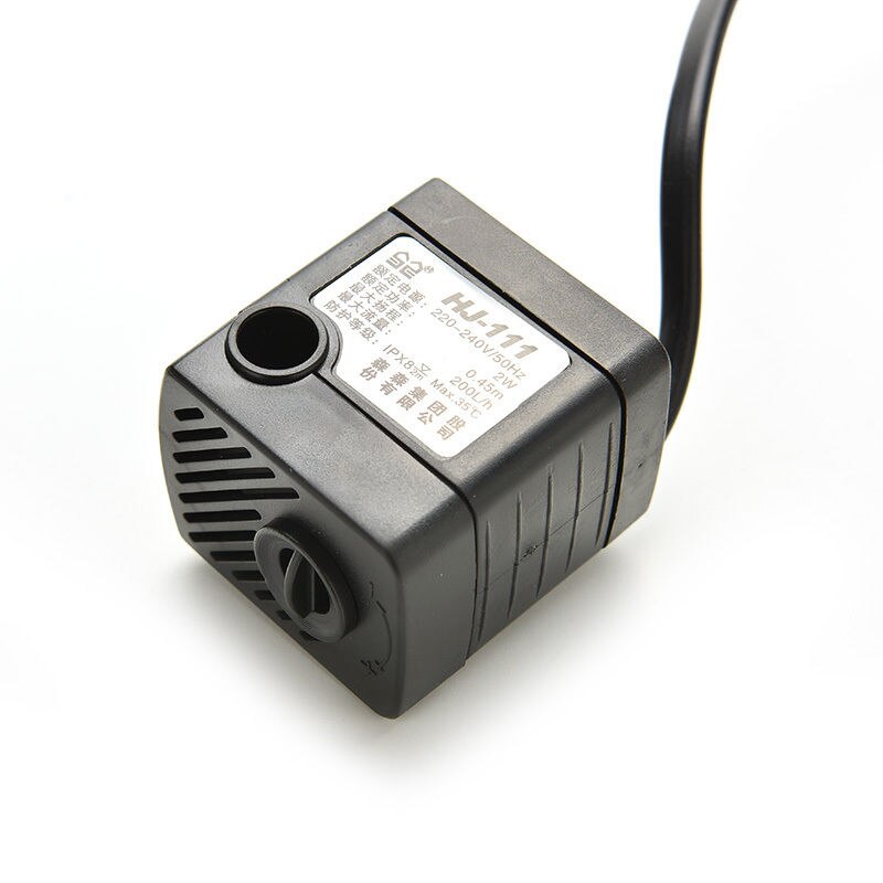 Portable Submersible Water Pump For Aquarium Fish Tank Pond Fountain 220V 2W