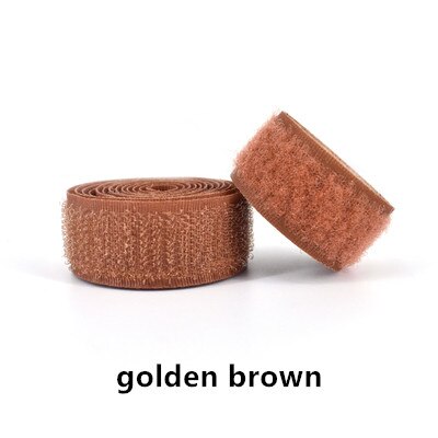 Tela adhesiva para pegar ropa, hebilla autoadhesiva, cinta autoadhesiva para costura y fijación: golden brown