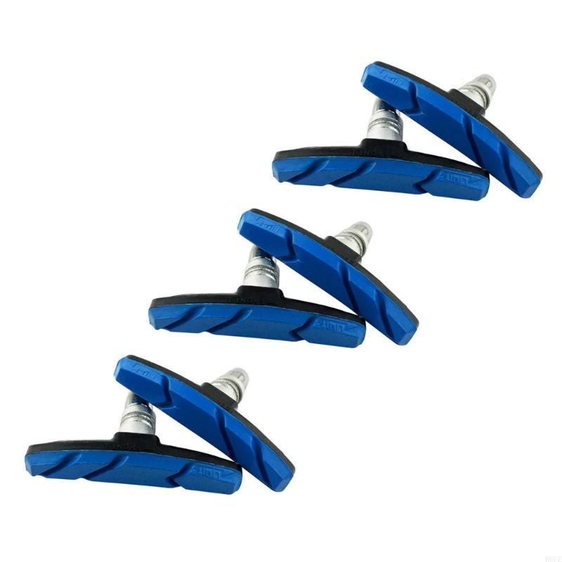 R6FE 6PCS TAUDE FREIN BLAKE CHAUDE V-roues V-Wheel Coussin freinage Casque: Bleu