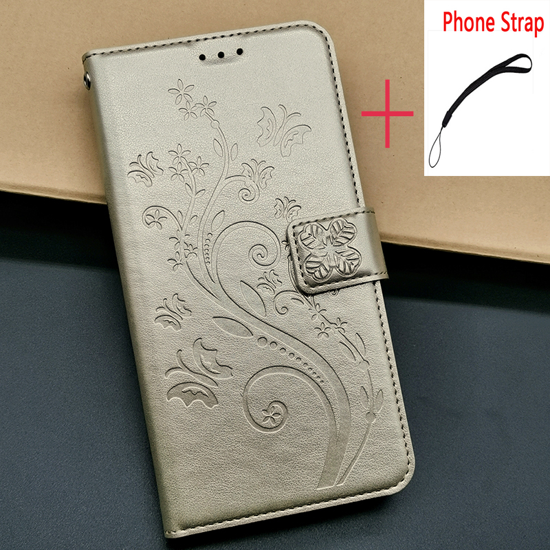 Voor Bq 6051G Soul BQ6051G 6.09 &quot Wallet Case Flip Lederen Beschermhoes Telefoon Ondersteuning Cover: 043 Gold