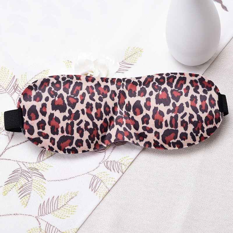 3d sömnmask sovande ögonmask ögonskugga lock skugga ögonlapp kvinnor män mjuk bärbar ögonbindel resa ögonlapp ögonvårdsverktyg: Leopard