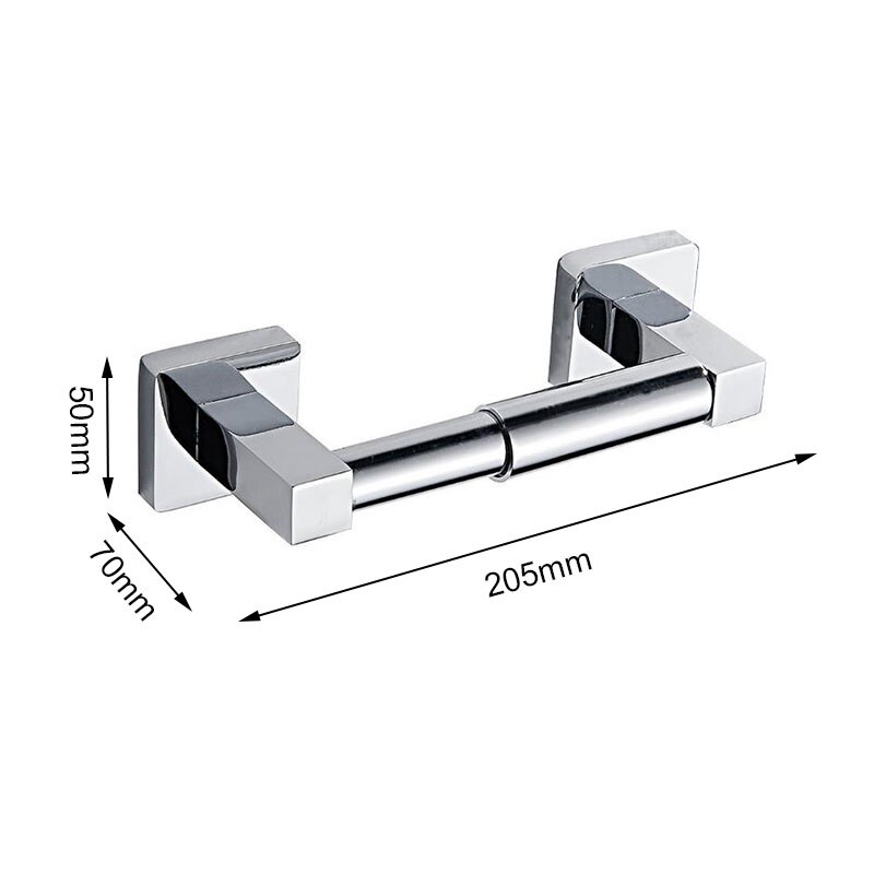 COOANHO Wall-Mounted Toilet Paper Dispenser, Bathroom Toilet Paper Holder Spring Loaded Chrome