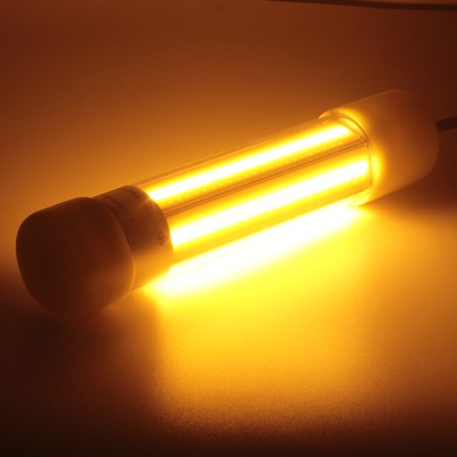 12V vert lampe LED pour la pêche attirant les poissons sous-marine LED nuit leurres lampes pour bateaux quais outils de pêche: YELLOW