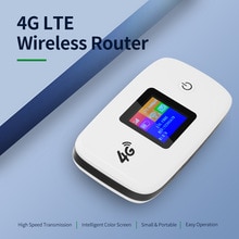 Enrutador inalámbrico 4G LTE enrutador Wifi portátil con ranura para tarjeta SD SIM pantalla a Color TFT de 1,44 pulgadas extensor de batería de 2400mAh