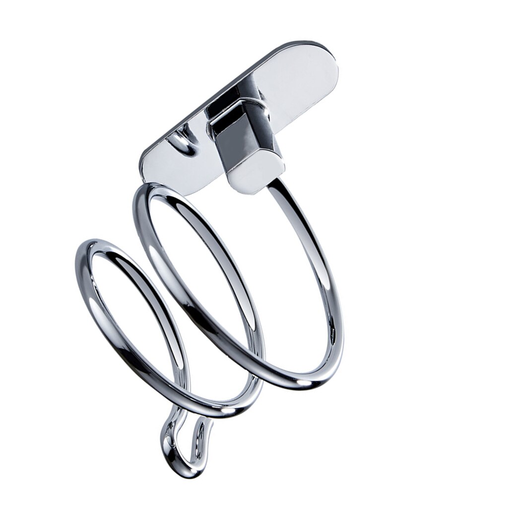 Wall-Mounted Hair Dryer Bracket High Stainless Steel Durable Easy To Install Spiral Frame Organizer Bathroom Accessories
