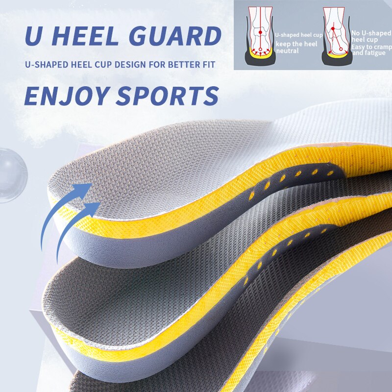 Premium Orthotic Gel Insoles Arch Support PVC Flat Foot Health Sole Pad for Shoes Insert Arch Orthopedic Insole for Feet Unisex