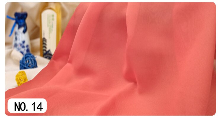 1.5 Meter *1 Meter Chiffon Fabric Sheer Bridal Wedding Dress Lining Fabric Skirt Party Decorator Georgette Tulle Dress Material: 14