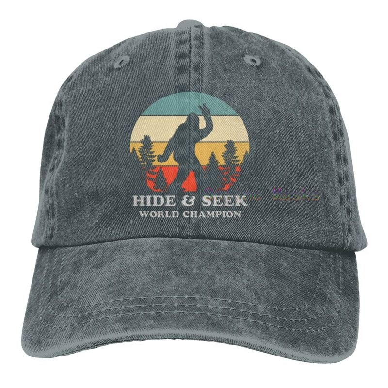 Bigfoot is Real and He Tried to Eat My Ass Baseball Cap Unisex Vintage Trucker Hat Adjustable Cowboy Hats for Mens Womens: Apricot