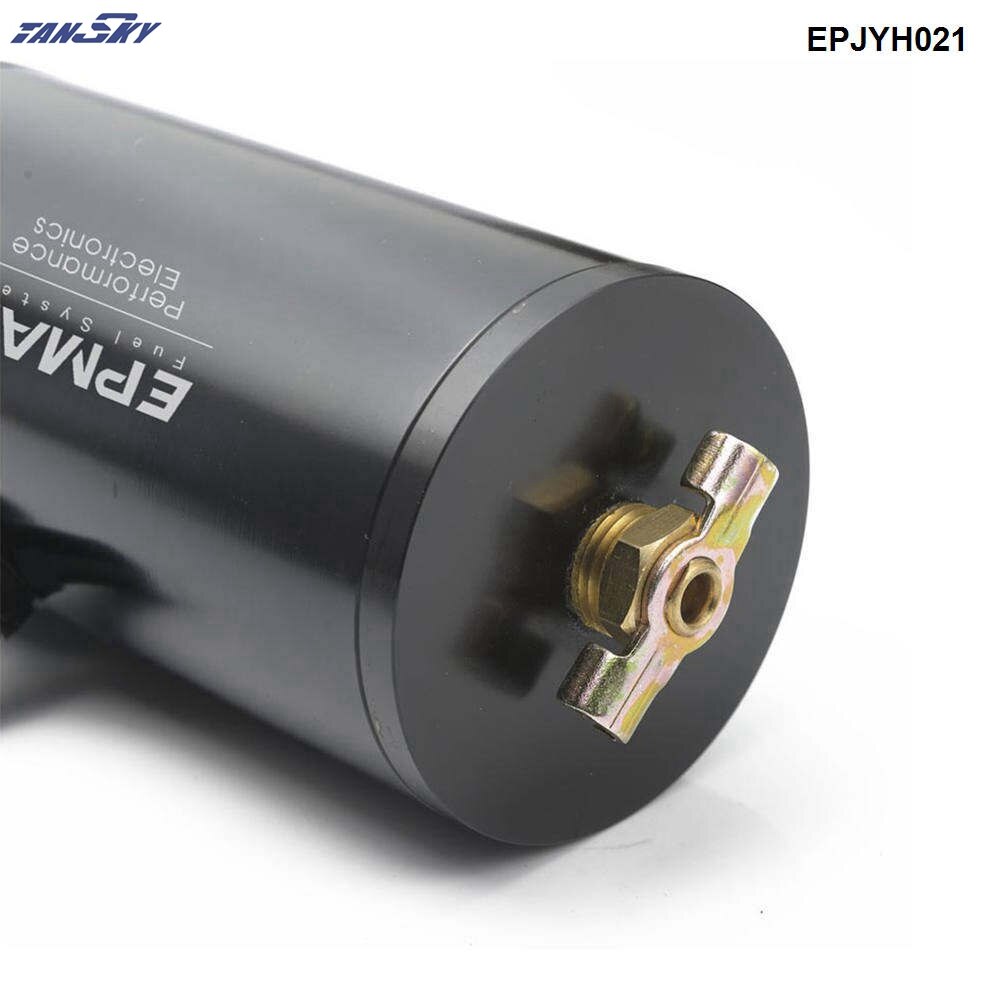 EPMAN Universal, tanque de captura de aceite con volantes cepillado, lata con filtro de ventilación, EPJYH021-AF de tanque de refrigerante redondo de aluminio para coche