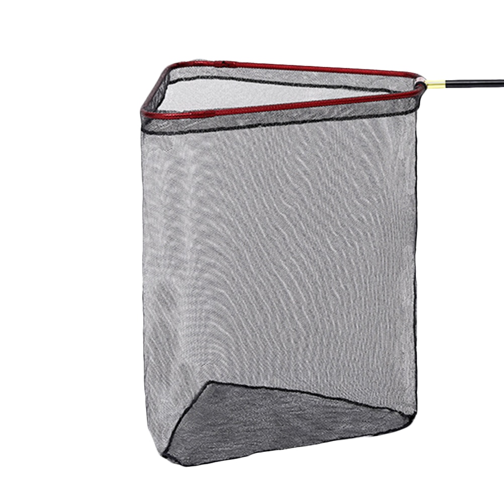 Foldable Triangle Fishing Net with Telescopic Rod Handle Raft Fishing Gear Deepened Net Bag Portable Heavy Small Mesh Drift Net