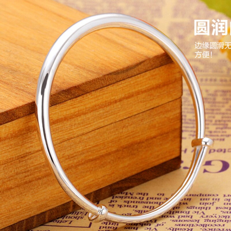 Brazalete romántico de Plata de Ley 925 para mujer, joyería hecha a mano