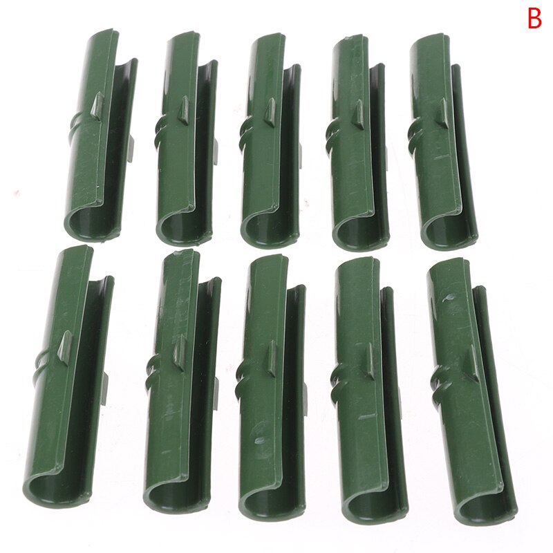 10 st/set skugga segel klämma växthus ram rör rör klipp film nät skugga segel klämma trädgårdsredskap: 11mm