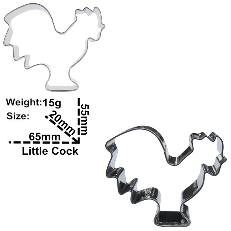 Coupe-biscuit en acier inoxydable, forme d&#39;animal de dessin animé, machine à gaufrer, pour le gaufrage, le sirop, le chocolat, moule de cuisson: H568