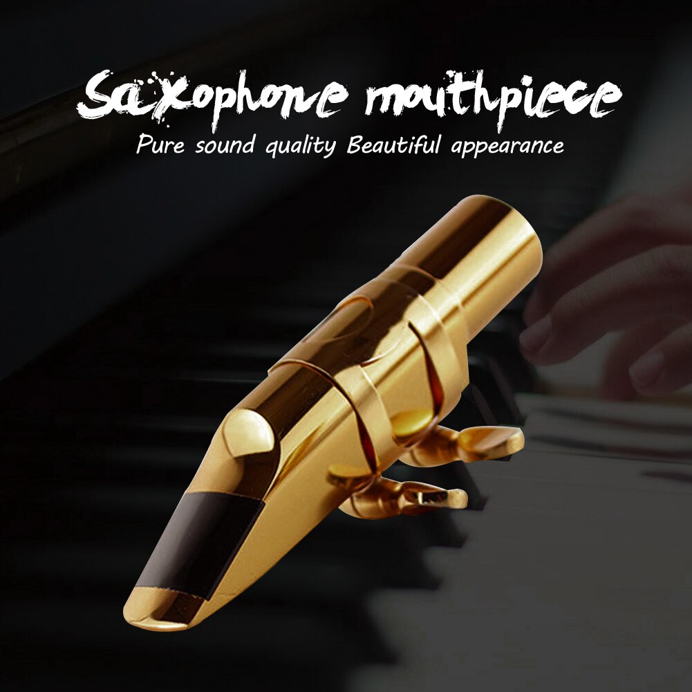 Sound Nozzle Accessories Saxophone Mouthpiece Metal Practical With Cap Tone Alto Sax 5C/6C/7C/8C