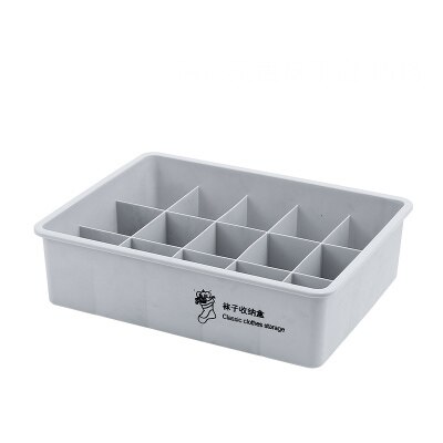 Sous-vêtements en plastique chaussettes cloison boîte de rangement empilable sous-vêtements finition boîte multi-fonctionnelle chambre rangement Organization: 8