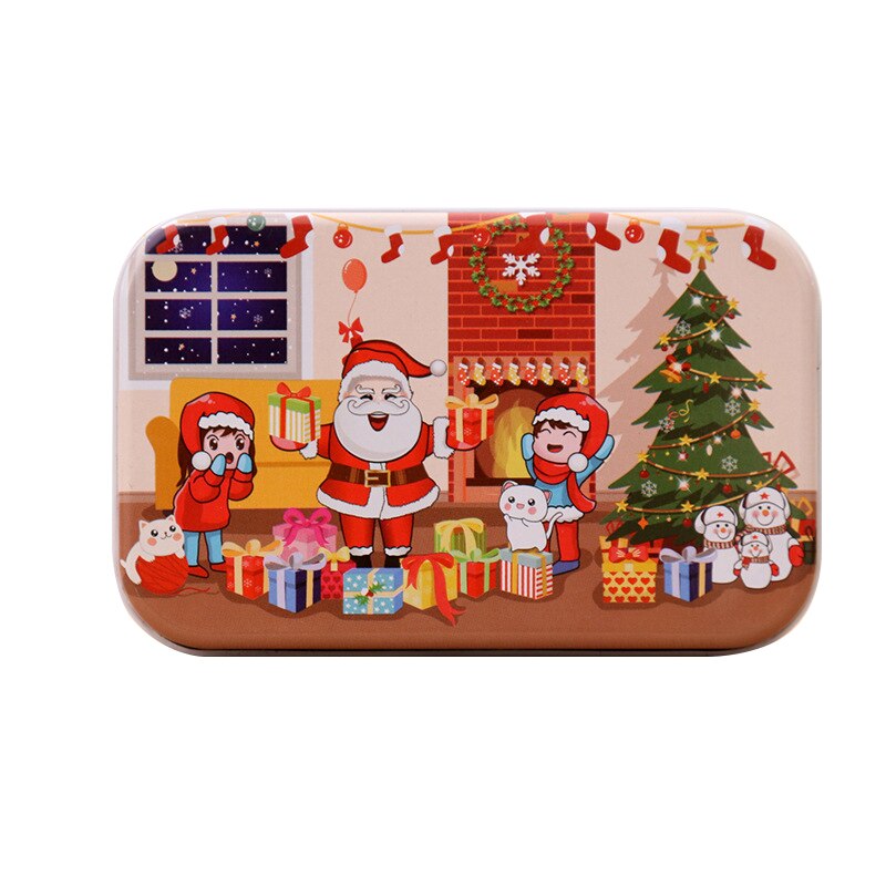 60 Stuks Van Kerstman Houten Puzzel Game Mini Houten Puzzel Kinderen Cartoon Puzzel Puzzel Puzzel Houten Diy: 02