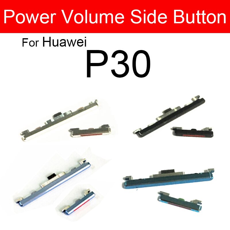 Bouton latéral de commande de Volume d&#39;alimentation pour Huawei P30 P30Pro P30 Lite, pièces de réparation