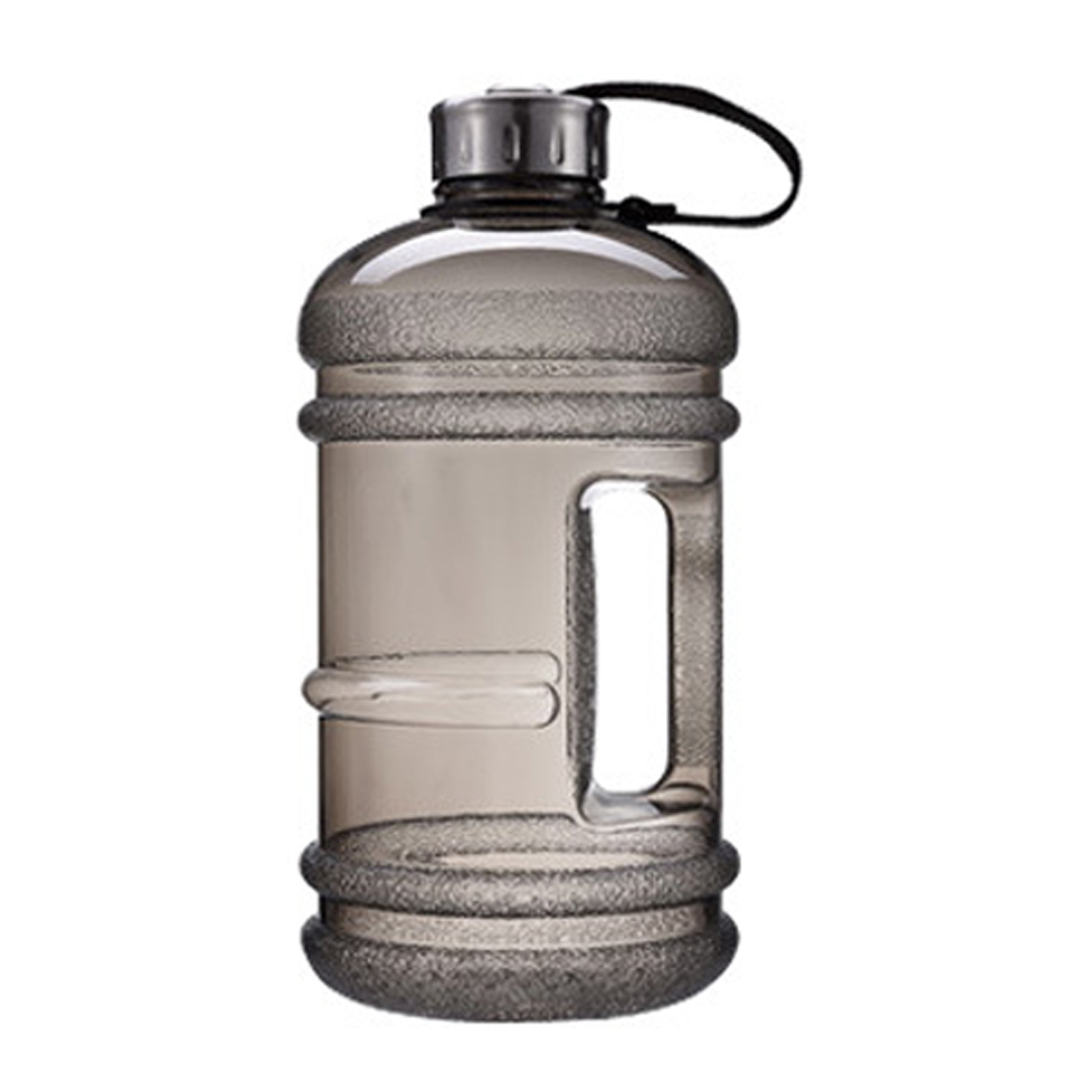 draussen Große Kapazität 2,2 L Wasser Flasche Sport Fitnessstudio Raum Halbe Gallonen Fitness Ausbildung Camping Lauf trainieren Wasser Flasche: Schwarz