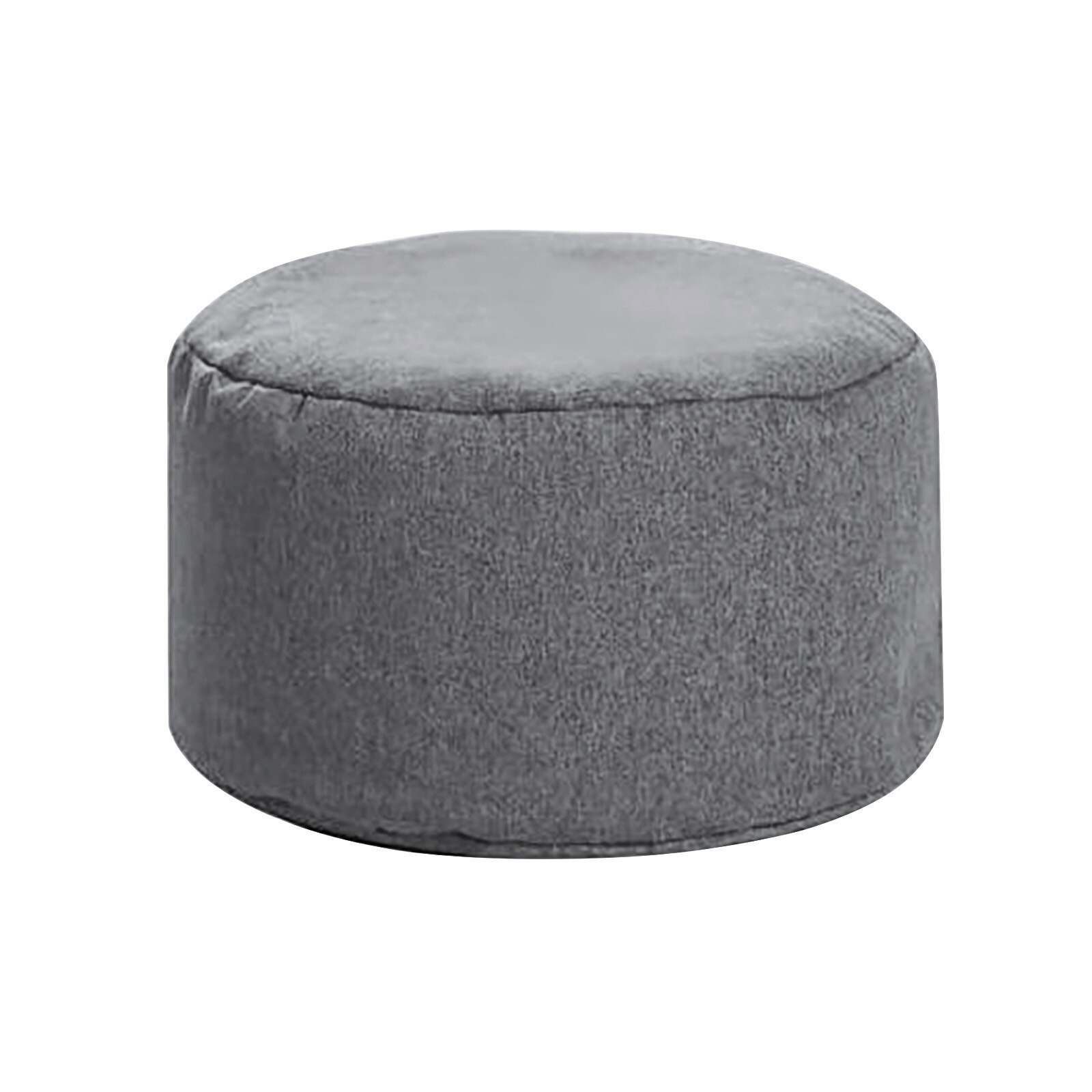 Removable And Washable Linen Cushion Futon Balcony Pedal Cover Fillable Lazy Futon Cushion Round Thick Floor Tatami Pouf: Dark Gray