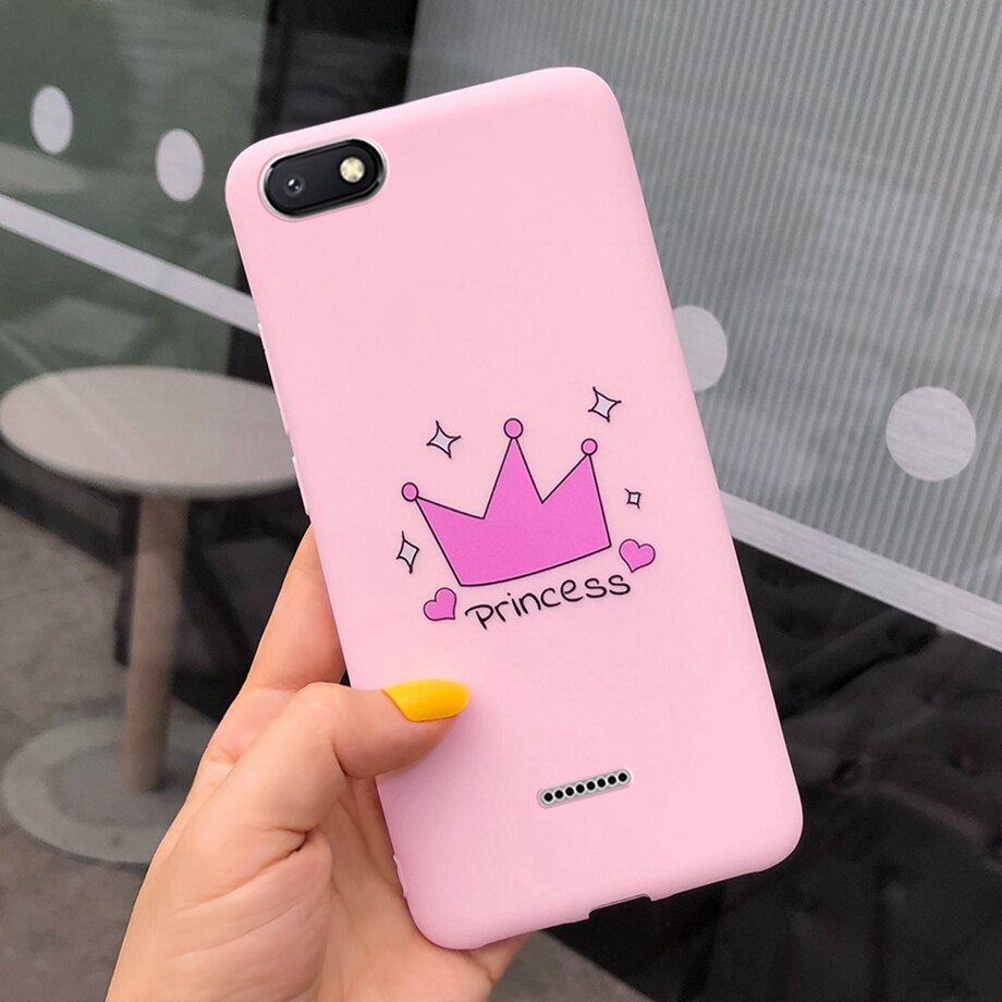 for Phone Case Xiaomi Redmi 6A Cute Silicone Cases Back Cover for Xiaomi Redmi6A Redmi A6 6A Bumper Cover Fundas Protector cases