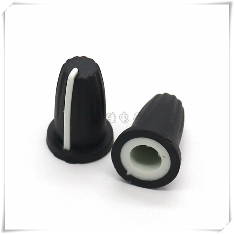 10 Piece 13*19MM half shaft rubber knob potentiometer rotary encoder volume switch knob suitable for D axis 6MM