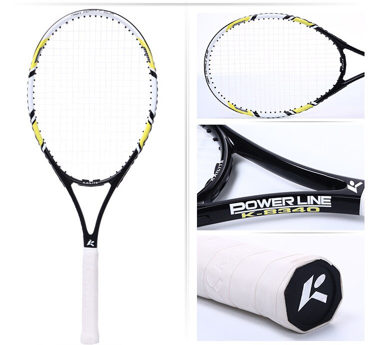 Kohlenstoff Aluminium Legierung Tennis Schläger Raqueta Tenis Schläger Racchetta Tennis Schläger tenis masculino pickleball Paddel: Gelb