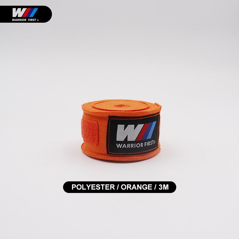 2 teile/paket 3M/5M Länge 100% Baumwolle Boxen Hand wickelt MMA Muay thailändisch trete Boxen boxbandagen Für Ausbildung Bandagen: 3m-Orange