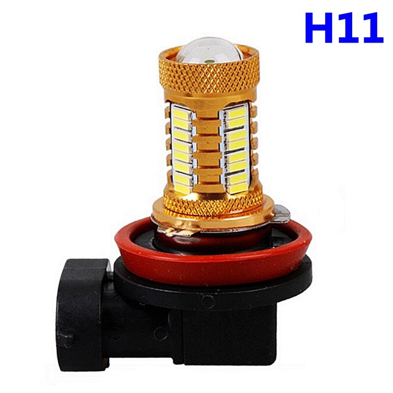 2Pcs H8 H11 Led HB4 9006 H9 Mistlampen Lamp Cree Chip Led 1200LM 6000K Witte Auto Rijden running Lamp Auto Anti Fog Lamp Wit