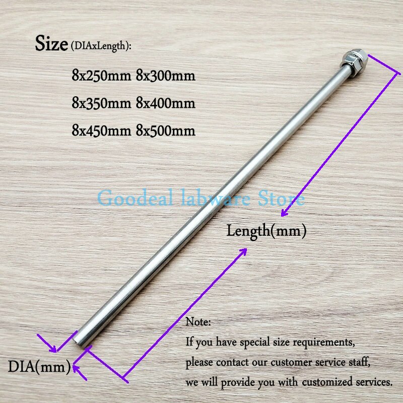 1pcs DIA 50mm to 180mm Stainless Steel Saw Tooth Type Dispersion Stirring Disk with Diversion Hole, Lab Stirrer Rod with Nut