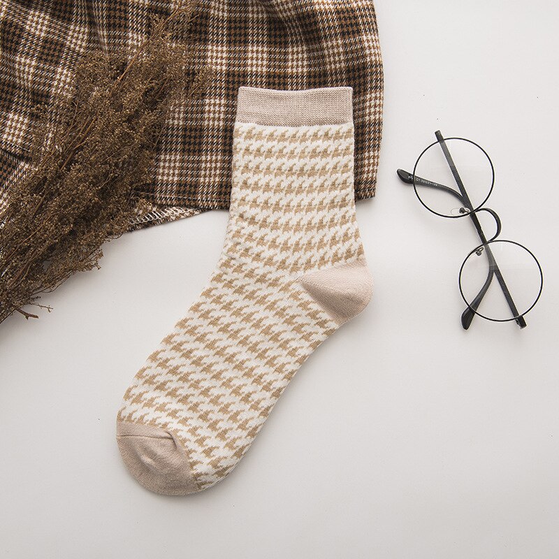 3 par/partia bawełna podstawa projekt styl japońnarty kobieta dziewczyny oddychające skarpety moda damskie skarpety klasyczne wzornictwo skarpety: 1pairs c