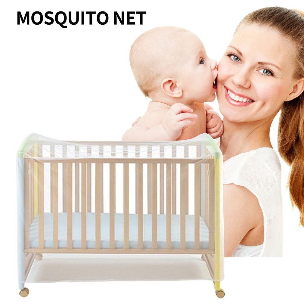 Baby Bed Klamboe Cover Anti-Muggen Polyester Stof Licht Opvouwbare Ademend Decoratieve Wieg Klamboe