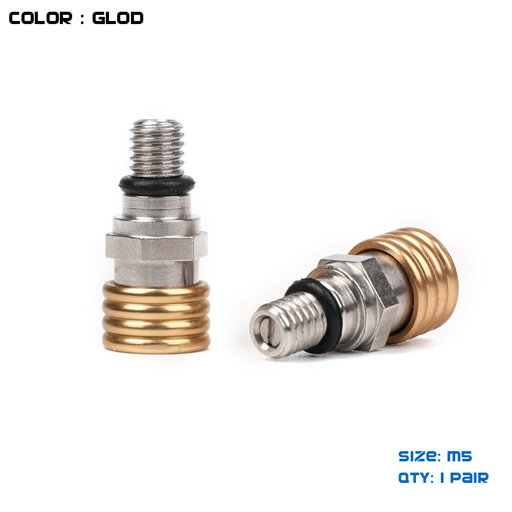 Válvula de alivio de purga de aire de horquilla delantera de tornillo Universal M5 para CR CRF YZ YZF WRF KX KXF RMZ 85 125 250 450 MX Motocross Enduro
