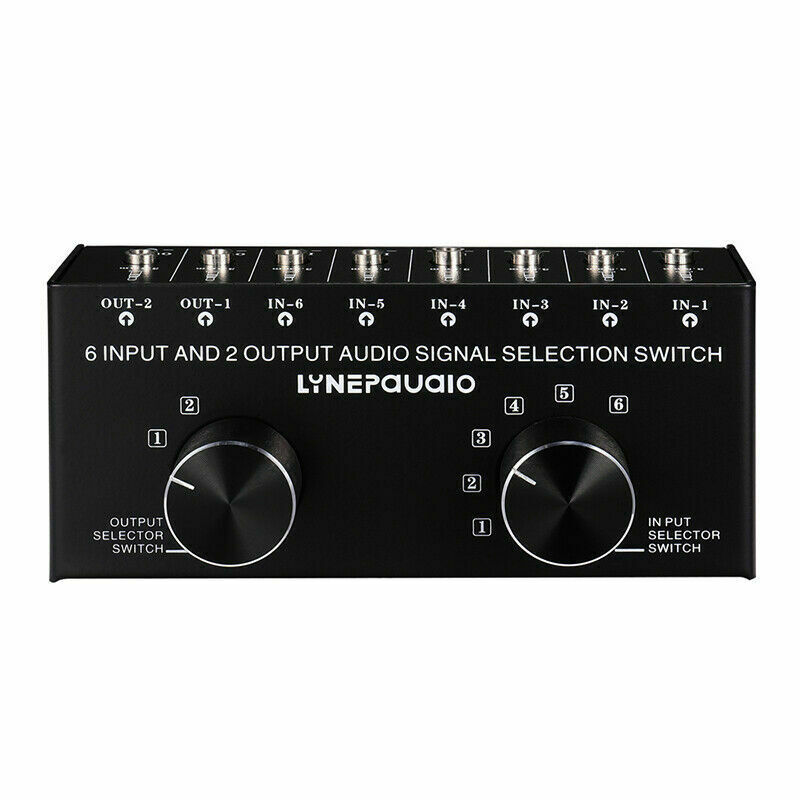 6-In-2-Out Audio Switcher Two-Way Audio Signal Sel... – Grandado