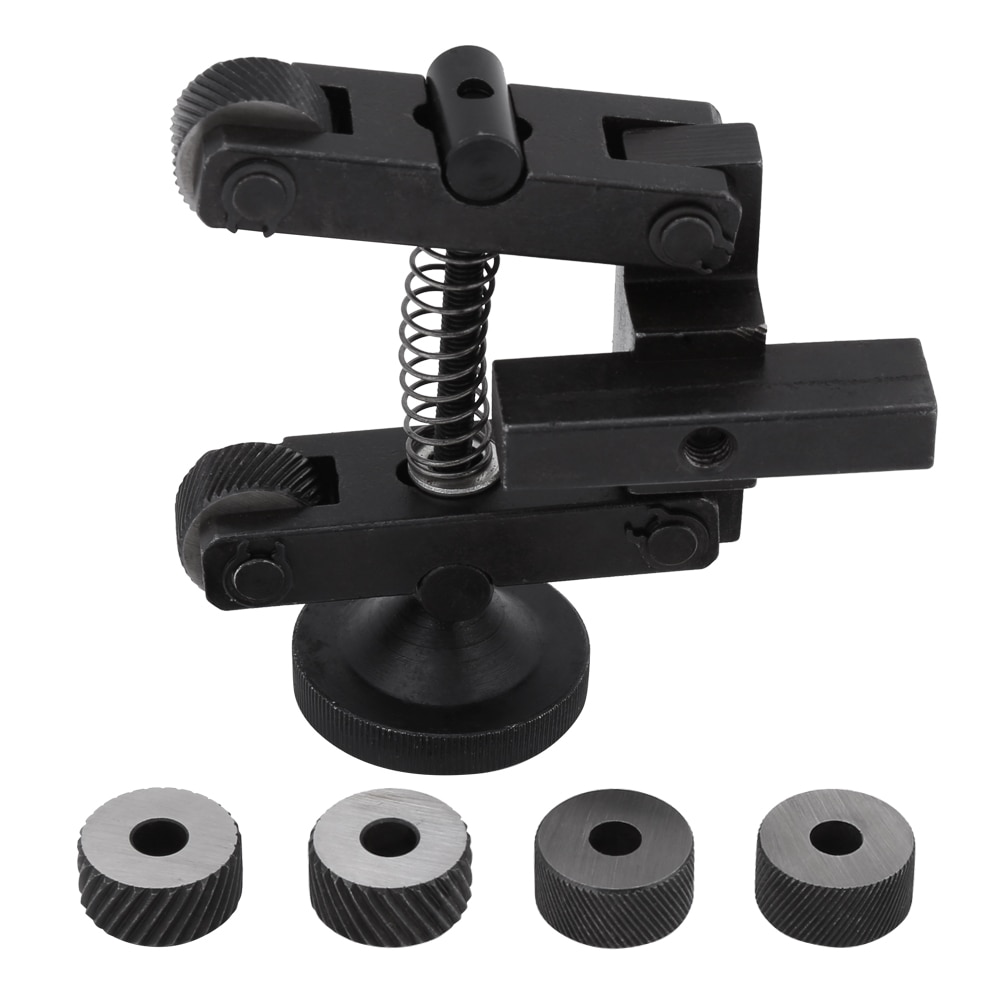 1pcs Knurling Adjustable Tool Holder Linear Knurl Lathe Shank With Wheel Tool Holder Machine Hob Knurler Device Tools Set