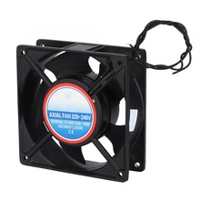 12*12cm DC PTC Fan Heater Constant Temperature Incubator Black Fan