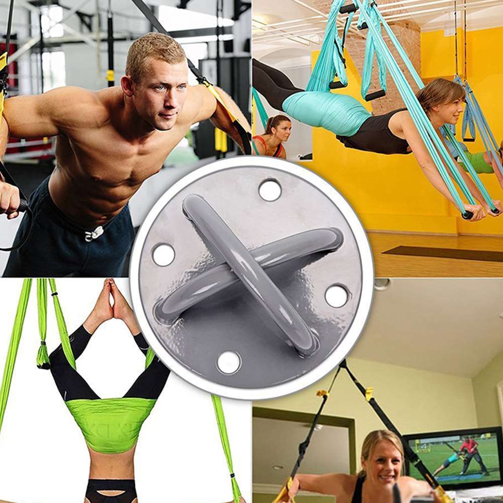 Suspension Trainer Wall & Ceiling Mount Heavy-Duty Anchor Bracket For Swing   Super Load-Bearing Dancing Ring Swing Fixed Buckle